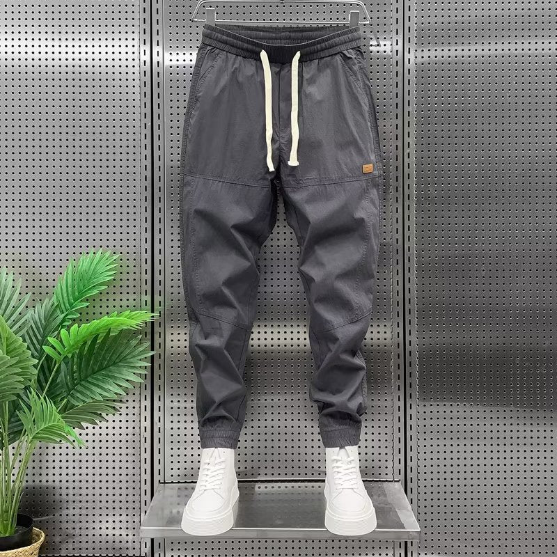 Spring and Autumn workwear with nine point ankle pants for men