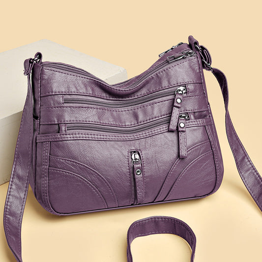 Soft leather women's crossbody bag