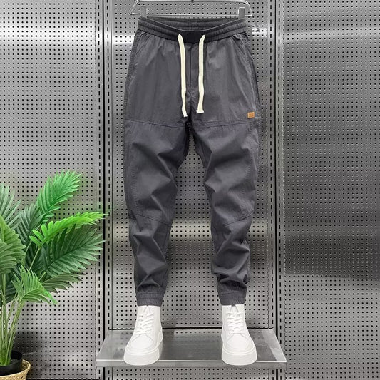 Spring and Autumn workwear with nine point ankle pants for men