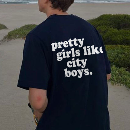 3D high-definition printed men's T-shirt