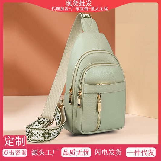 Retro women's chest bag