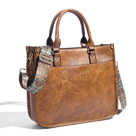 Ladies' Handbag Commuter Soft Leather Large Capacity