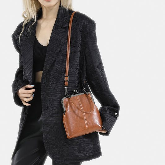 Handbags are luxurious and retro in style