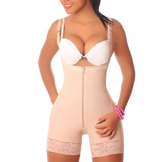 High waist hip lifting and abdomen closing pants slimming one-piece body shaping clothes