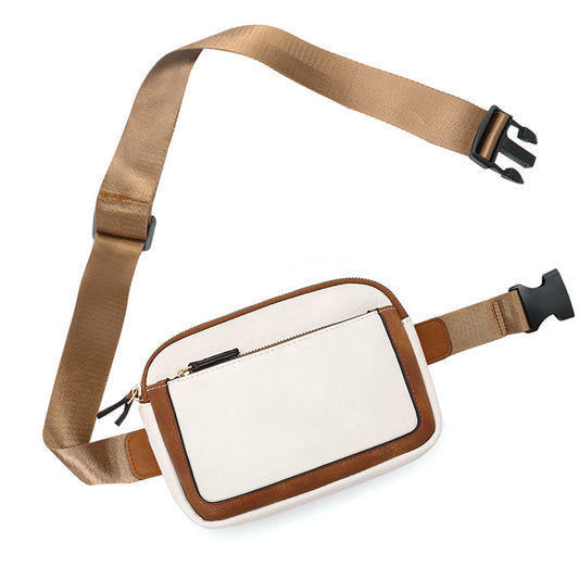 Cross border hot selling artificial leather women's waist bag