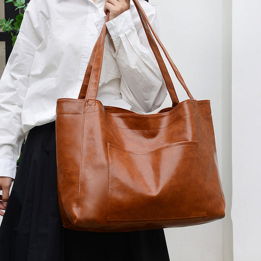 Pocket women's large bag